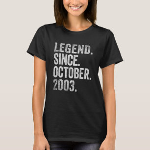 Camiseta Legenda desde outubro de 2003 19 anos 19 anos