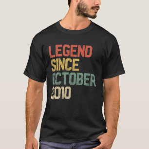 Camiseta Legenda Desde Outubro De 2010 10O Aniversário Ofer