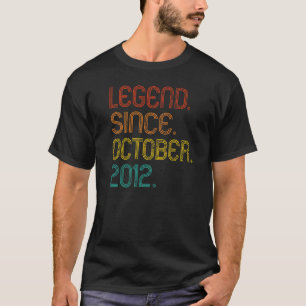 Camiseta Legenda desde outubro de 2012 Retro 10 anos 10