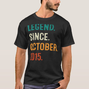 Camiseta Legenda Desde Outubro De 2015 7 Aniversário Presen