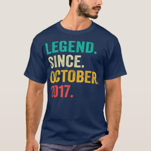 Camiseta Legenda Desde Outubro De 2017 O Aniversário Do 5 d