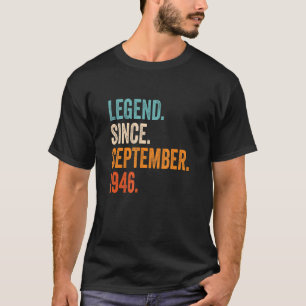 Camiseta Legenda desde setembro de 1946 77º Aniversário