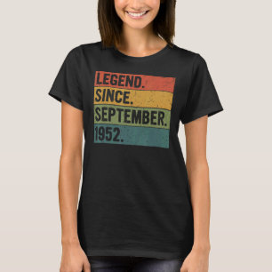 Camiseta Legenda Desde Setembro De 1952, 70 Anos 70 Bir