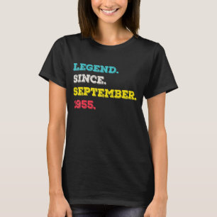 Camiseta Legenda desde setembro de 1955 67º aniversário 67