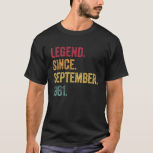 Camiseta Legenda Desde Setembro De 1961 60º Aniversário P