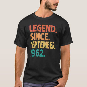 Camiseta Legenda desde setembro de 1962 60º aniversário 60