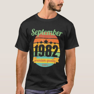 Camiseta Legenda desde setembro de 1982 40 Anos 40 Nascimen