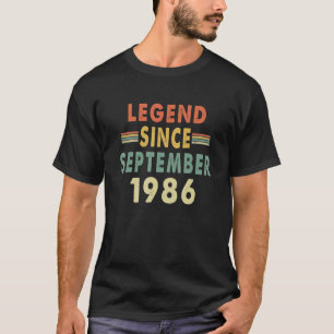 Camiseta Legenda desde setembro de 1986 36º Aniversário