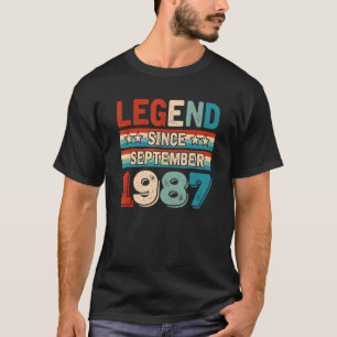 Camiseta Legenda desde setembro de 1987 Retro 35 anos 35 an