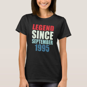 Camiseta Legenda desde setembro de 1995 27º Aniversário