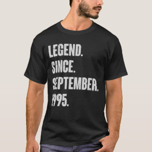 Camiseta Legenda desde setembro de 1995 27 anos 27 anos Nas