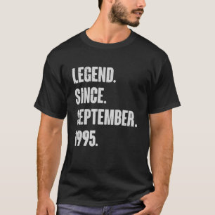 Camiseta Legenda desde setembro de 1995 27 anos 27 anos Nas