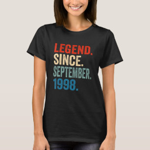 Camiseta Legenda desde setembro de 1998 24º aniversário 24