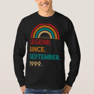 Camiseta Legenda desde setembro de 1999 23º aniversário do