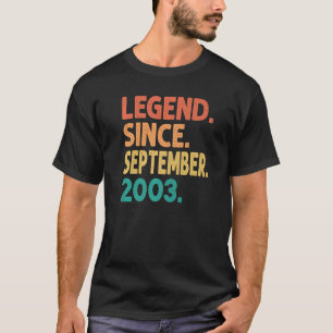 Camiseta Legenda desde setembro de 2003 19º aniversário 19