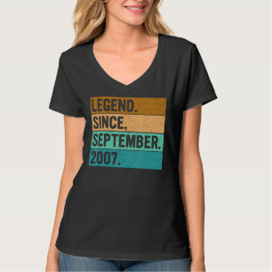 Camiseta Legenda Desde setembro de 2007 15 Aniversário de 1