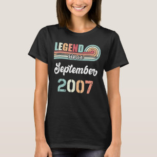 Camiseta Legenda Desde Setembro De 2007 Vintage B, 15 Anos