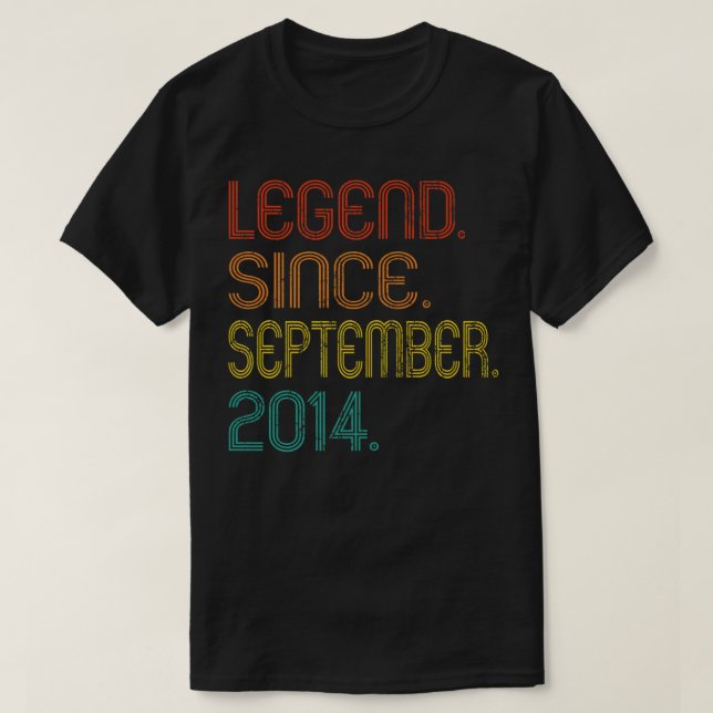 Camiseta Legenda Desde Setembro De 2014 Oito Dons De Oito A (Frente do Design)