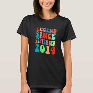 Camiseta Legenda Desde Setembro De 2014 Vintage Birthday Re