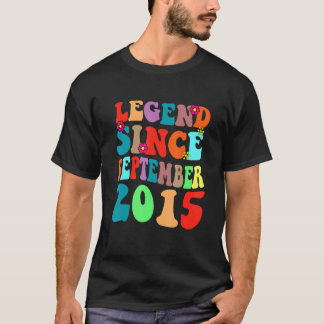 Camiseta Legenda Desde Setembro De 2015 Vintage Birthday Re