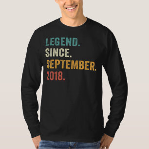 Camiseta Legenda desde setembro de 2018 4º Aniversário 4 An