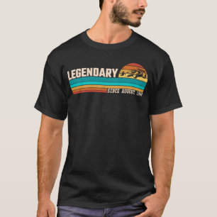 Camiseta Legenda Do Driver Gokart Desde Aniversário De Agos
