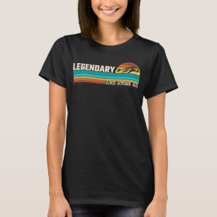 Camiseta Legenda Do Driver Gokart Desde Aniversário De Outu