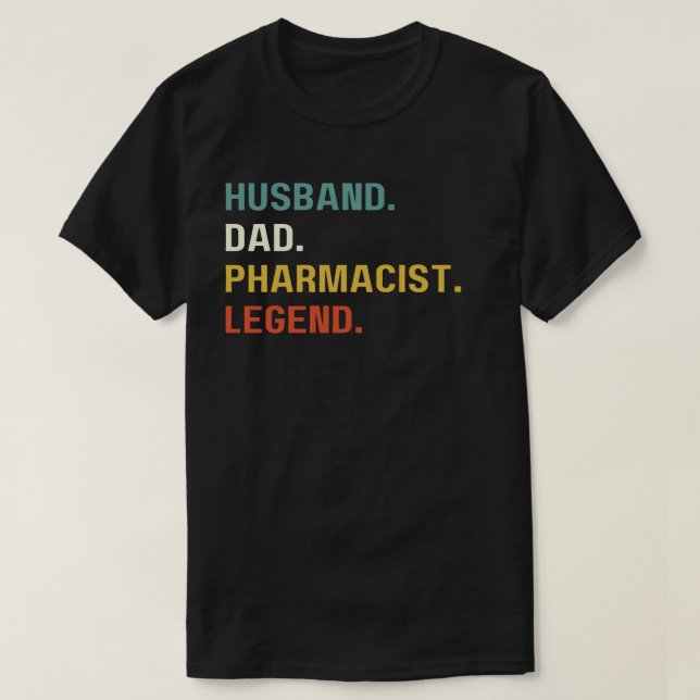 Camiseta Legenda do Farmacêutico do Marido Pai, Farmacêutic (Frente do Design)