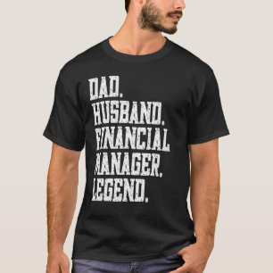 Camiseta Legenda do gerente financeiro do Pai Husband
