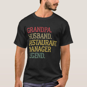 Camiseta Legenda do Gestor de Restaurantes do Vintage Grand