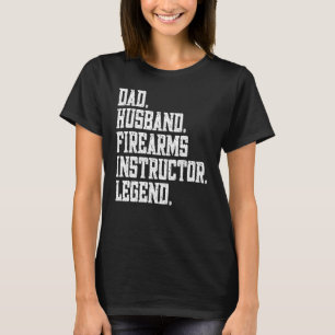 Camiseta Legenda do instrutor de armas de fogo do marido pa