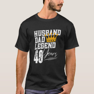 Camiseta Legenda do marido pai 40 anos aniversário de 40 an