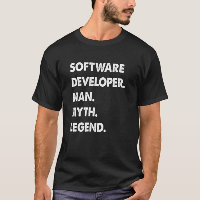 Camiseta Legenda do Mito do Software Developer Man (Frente)