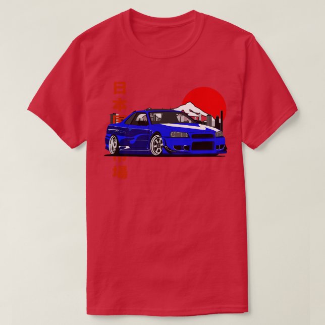 Camiseta Legenda do Nissan Skyline GTR R34 JDM (Frente do Design)