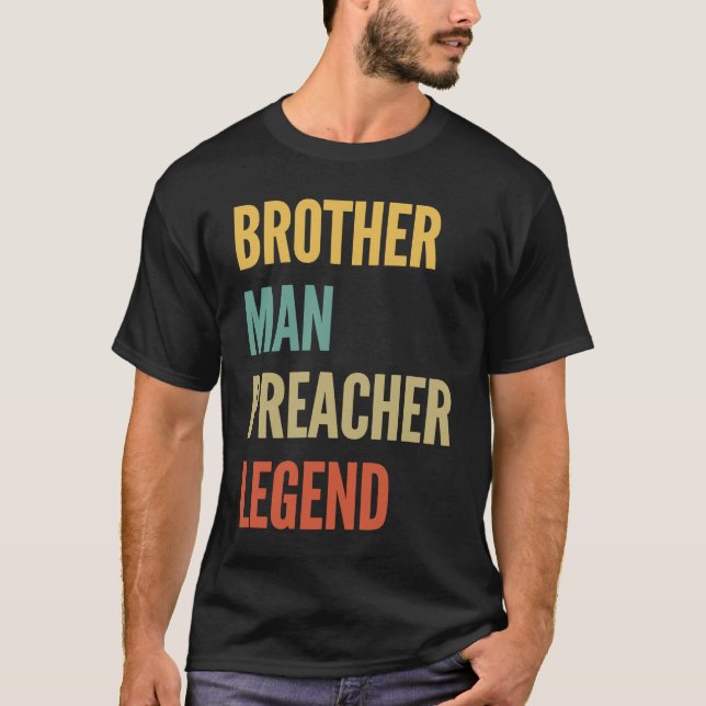 Camiseta Legenda do Pastor Man Preacher (Frente)