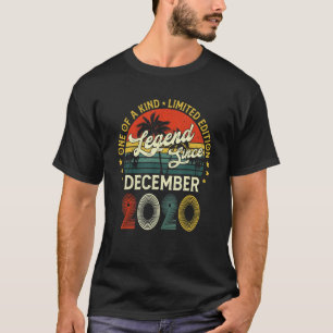 Camiseta Legenda Do segundo aniversário Desde Dezembro De 2