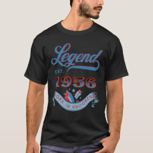 Camiseta Legenda Do Último Ano De 1956 Trabalhos Em Curso A