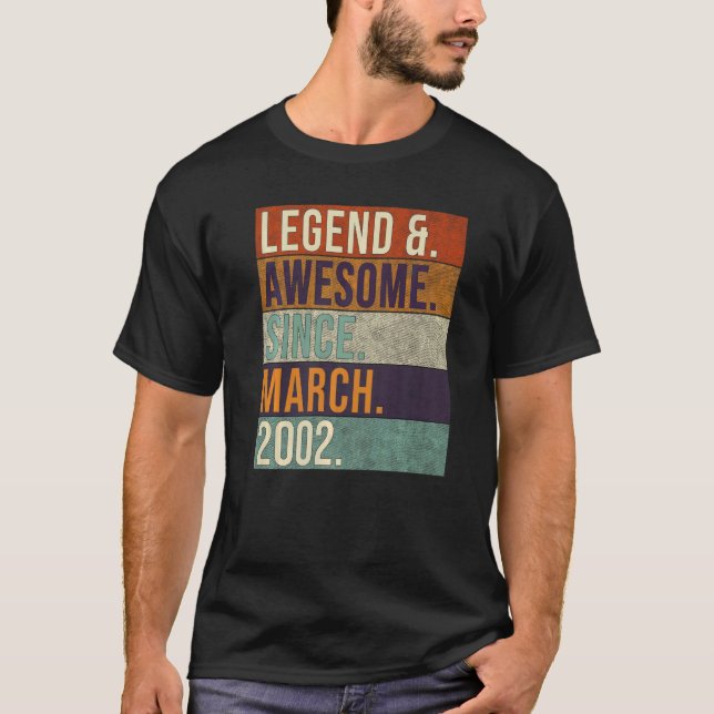 Camiseta Legenda e Espetacular Desde Março De 2002 Retro Bi (Frente)