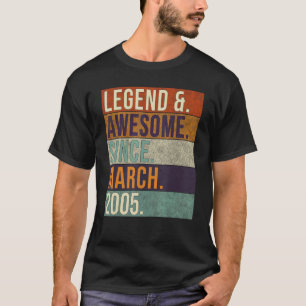 Camiseta Legenda e Espetacular Desde Março De 2005 Retro Bi