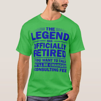 Camiseta Legenda Engraçada Retiree M. Oficialmente Reformad