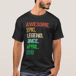 Camiseta Legenda Epic Incrível Desde Abril De 2010 12 Engra