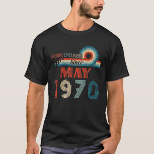 Camiseta Legenda Epic Incrível Desde Maio De 1970 52º Anive