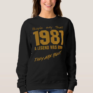 Camiseta Legenda Era Nascer 1981 Celebração da Vintage de A