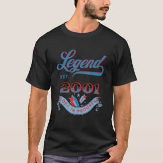 Camiseta Legenda Estabelecida Em 2001 Trabalhos Em Curso An