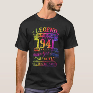 Camiseta Legenda Foi Nascer Em 1941, Aniversário De 81 Anos
