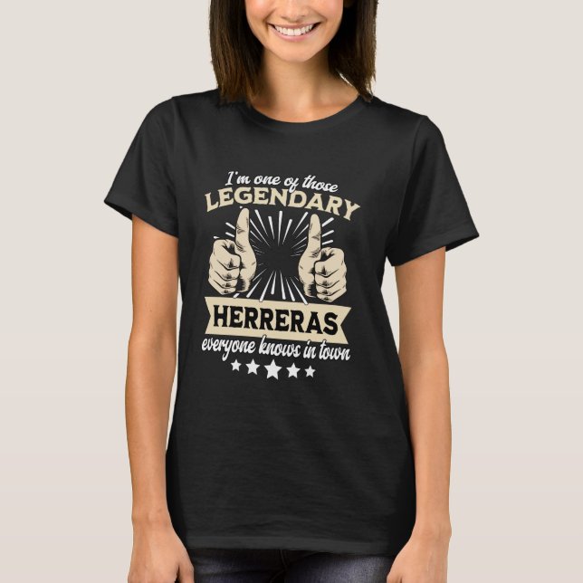 Camiseta Legenda Herrera Sobrenome Herrera Sobrenome Herrer (Frente)