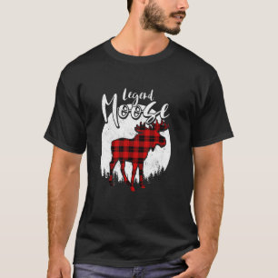Camiseta Legenda Moose Red Xadrez Buffalo Matando Família P