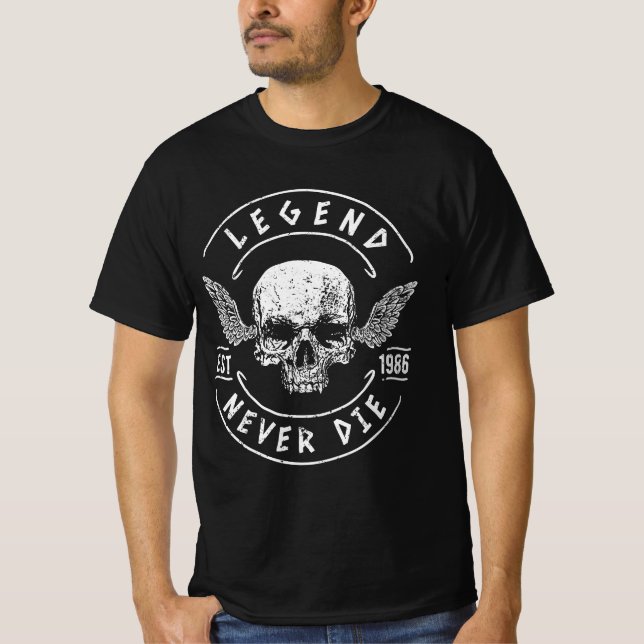 Camiseta Legenda Nunca Morre 1986 (Frente)
