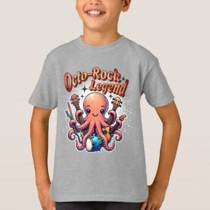 Camiseta Legenda Octopus Rock Music Octo-Rock