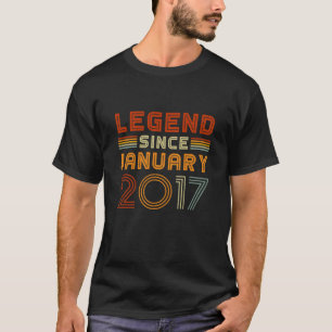 Camiseta Legenda Para Crianças Desde Janeiro De 2017 Menina